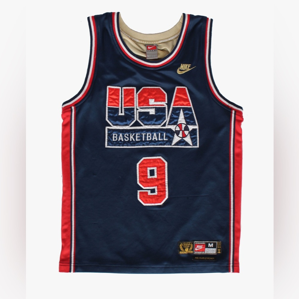 VINTAGE NIKE 'MICHEAL JORDAN' #9 USA BASKETBALL OLYMPICS DREAM TEAM JERSEY